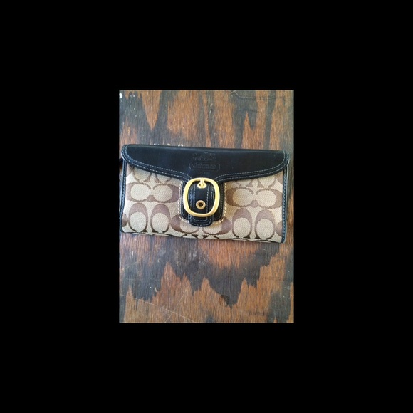 Coach authentic wallet with checkbook holder - Picture 2 of 5